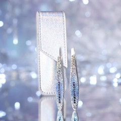 Набор мини-пинцетов Tweezerman HOLLYGRAPHIC Metallic Collection 2 шт и чехол