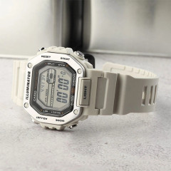 Кварцовий наручний годинник Casio MWD-110H-8AVEF бежевий чоловічий