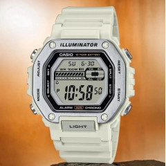 Кварцовий наручний годинник Casio MWD-110H-8AVEF бежевий чоловічий