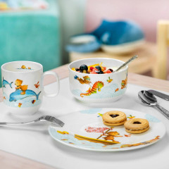 Фарфоровий комплект дитячого посуду Villeroy & Boch Happy as a Bear 7 предметів