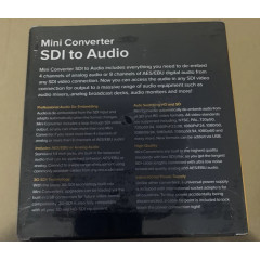Перетворювач аудіосигналу міні-конвертер Blackmagic Design CONVMCSAUD чорний