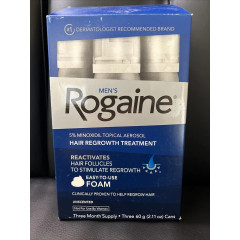Піна Rogaine 5% для росту волосся 3 флакони по 60 г