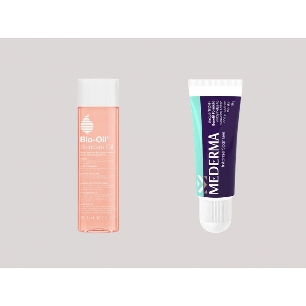 Набір від шрамів і розтяжок олія для тіла Bio-Oil 200 мл і гель Mederma Advanced 20 г