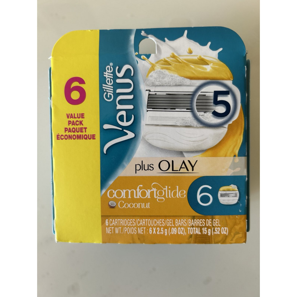 Кассеты для женского станка Gillette Venus ComfortGlide Olay Coconut 6 штук