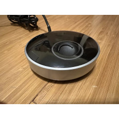 Gillette Labs Heated Razor electric shaver with 1 used razor, 2 new replacement blades, and charging dock