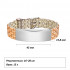 Quanxi Water Jewelry BS-153 unisex golden bracelet