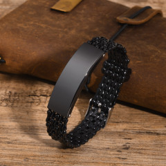 Чорний браслет Quanxi Water Jewelry BS-153 унісекс