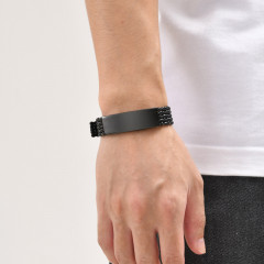 Чорний браслет Quanxi Water Jewelry BS-153 унісекс