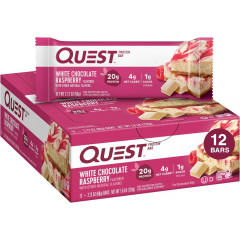 Батончик протеїновий Quest Nutrition смак білого шоколаду та малини 60 г 1 шт