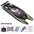 High speed boat with remote control and two batteries included black