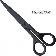 ALLEX Black Japanese steel office scissors, black