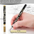 Набор акриловых маркеров Stylo Metallic 0,7 мм 4 цвета черный золотой серебристый белый