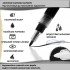 Набор акриловых маркеров Stylo Metallic 0,7 мм 4 цвета черный золотой серебристый белый