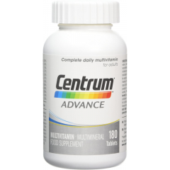 Комплекс мінералів і вітамінів для дорослих Centrum Advance Adults 180 таблеток уцінка за терміном придатності 01/2025