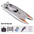High-speed remote-controlled boat with one battery included gray