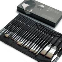 Artify Expert Series 25-piece painting brush set in a case