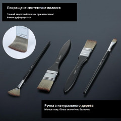 Artify Expert Series 25-piece painting brush set in a case