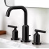 Two-lever sink mixer Moen T6142BL-9000, matte black