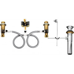 Двоважільний змішувач для раковини Moen T6142BL-9000, матовий чорний