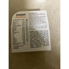 Мультивітаміни з мінералами Centrum Performance для підвищення активності 30 таблеток