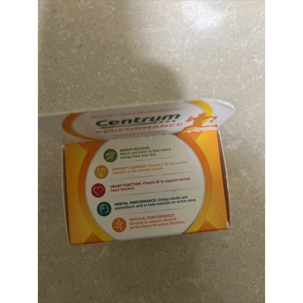 Мультивитамины с минералами Centrum Performance для повышения активности 30 таблеток