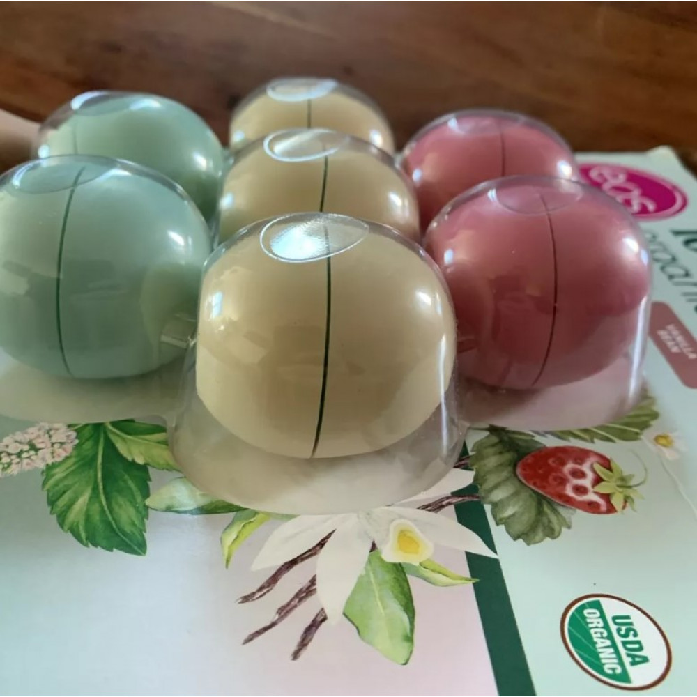 Set of EOS 100% natural lip balms from 7pcs