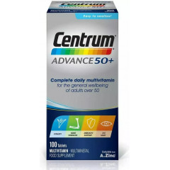 Мультивитамины для людей старше 50 лет Centrum Advance 50 Plus 100 таблеток - уценка по причине срока годности 10/2024