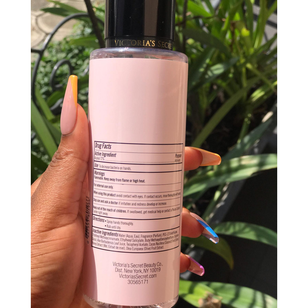 Perfume sanitizer spray for hands Victoria's Secret Mandarin Peach with the smell of mandarin and peach 250ml