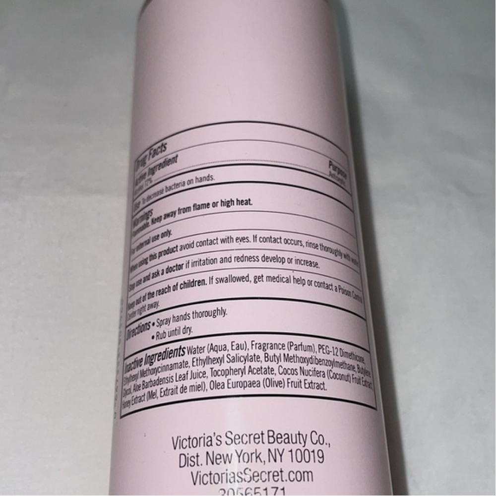 Perfume sanitizer spray for hands Victoria's Secret Mandarin Peach with the smell of mandarin and peach 250ml