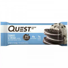 High protein Quest Protein Bar Cookies and Cream 60 g