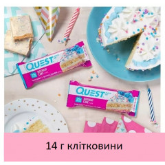 Енергетичний батончик Quest Nutrition Birthday Cake без цукру 1 шт 60 г
