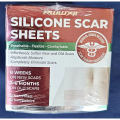 Силіконова стрічка для лікування рубців RWWXII Silicone Scar Tape тілесного кольору
