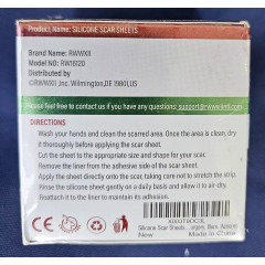 Силіконова стрічка для лікування рубців RWWXII Silicone Scar Tape тілесного кольору