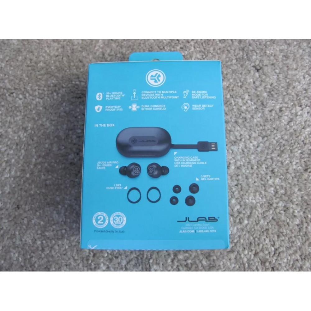 JLab JBuds Air Pro Wireless Headphones Black EBJBAIRPRORBLK82