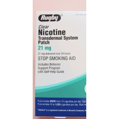 Nicotine transdermal patches Rugby Clear for smoking cessation 14 pcs 21 mg