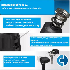 Подрібнювач харчових відходів InSinkErator Power Series 3/4 HP з функцією EZ Connect