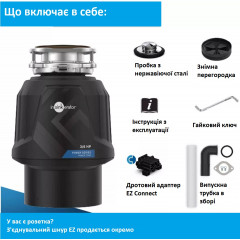 Подрібнювач харчових відходів InSinkErator Power Series 3/4 HP з функцією EZ Connect
