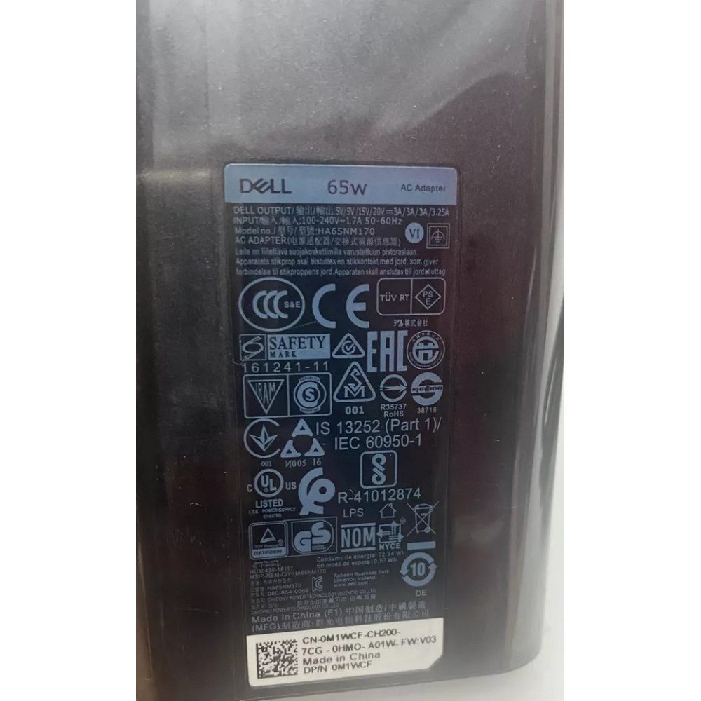 Notebook Power Supply for DELL 65W 19.5V HA65NM130 OEM CN-OFPC2Y-CH200