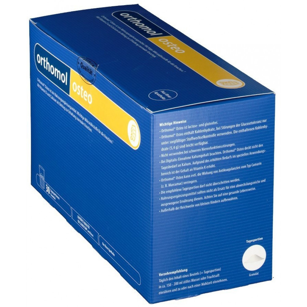 Orthomol Osteo Bone Health Complex in granules 30 packets for 30 days Without box
