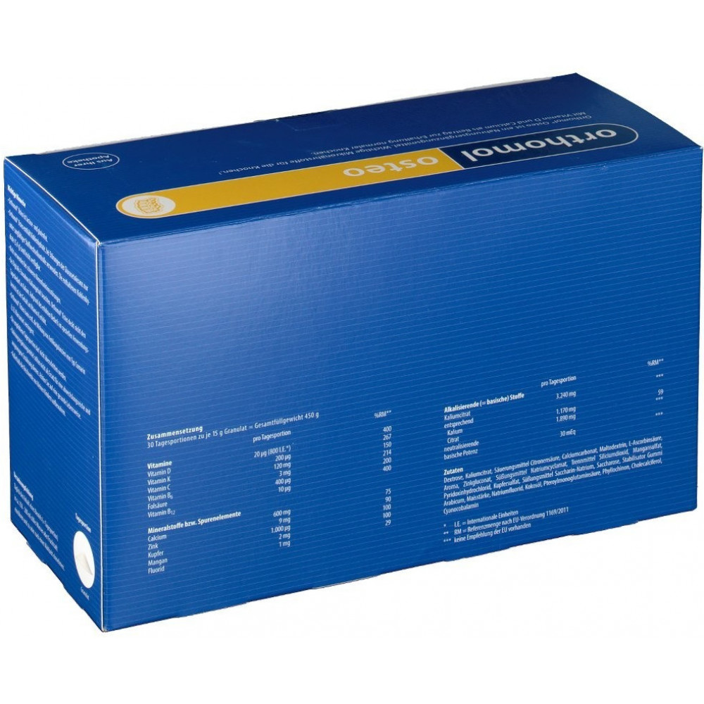Orthomol Osteo Bone Health Complex in granules 30 packets for 30 days Without box