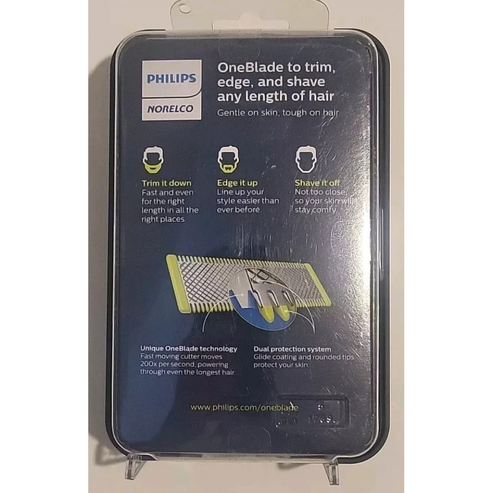 Philips Norelco OneBlade cordless electric facial shaver-trimmer for face