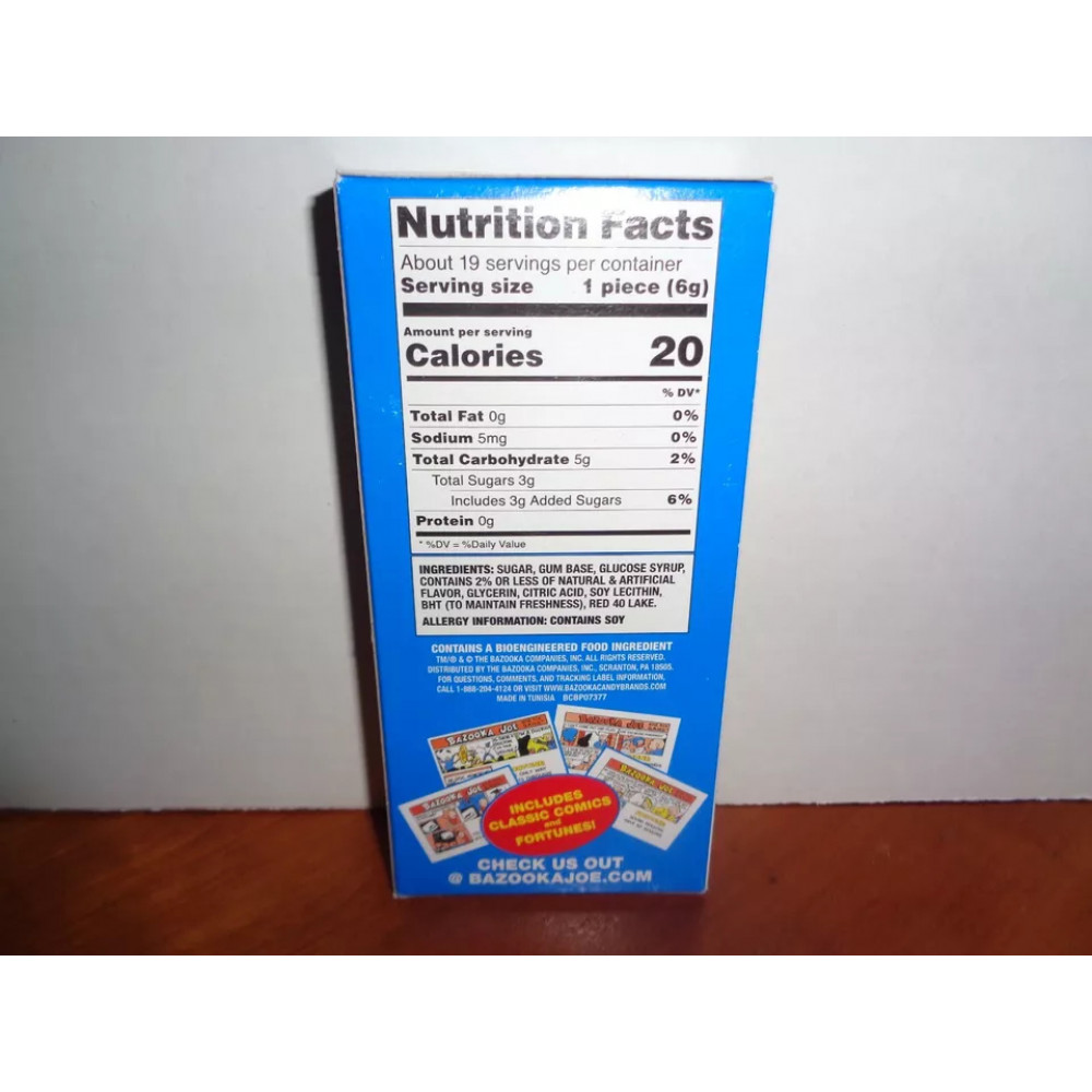 Bazooka Classic Original chewing gum with tutti-frutti flavor 114g
