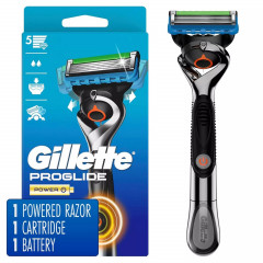 Gillette ProGlide Power Men's Vibrating Razor with Cartridge and Battery