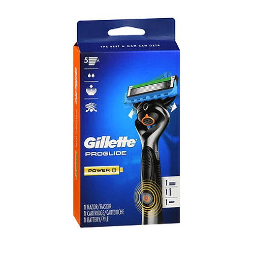 Gillette ProGlide Power Men's Vibrating Razor with Cartridge and Battery