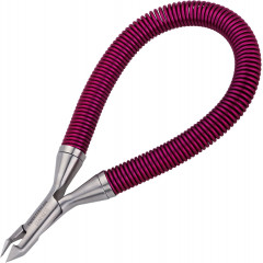 Ніпер для кутикули з пружинним механізмом Tweezerman Grip Snip Snip Spiral Spring рожевий