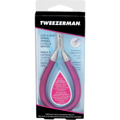 Tweezerman Grip Snip Spiral Spring Cuticle Nipper Pink