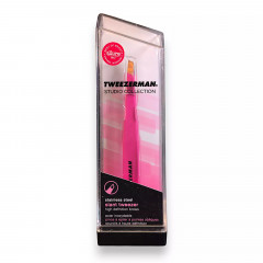 Tweezerman Studio Collection 1230-PLLT pink beveled tweezers