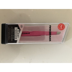 Tweezerman Studio Collection 1230-PLLT pink beveled tweezers
