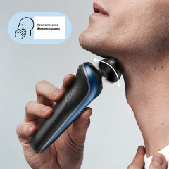 Чоловіча електробритва Braun Series 6 60-B1200s синя