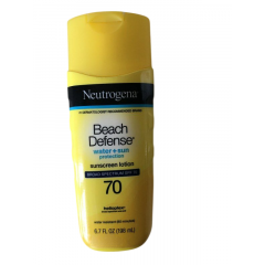 Водостійкий сонцезахисний лосьйон для тіла Neutrogena Beach Defense SPF 70 198 мл